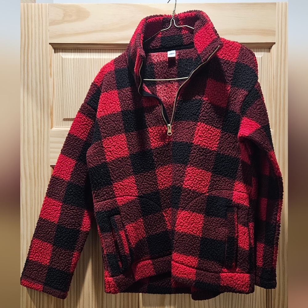 Buffalo plaid old navy fleece